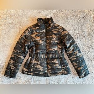 Camouflage Puffer Coat